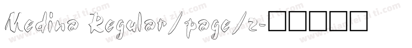 Medina Regular/page/2字体转换